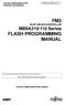 FM3 32-BIT MICROCONTROLLER MB9A310/110 Series FLASH PROGRAMMING MANUAL
