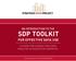 SDP TOOLKIT FOR EFFECTIVE DATA USE
