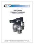 P027 Series Pressure Transducer Installation & Operation Manual