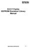 S1C17 Family EEPROM Emulation Library Manual