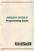 PN: UNIPLUS+ SYSTEM V. Programming Guide