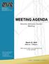 MEETING AGENDA. Security Advisory Council Meeting. March 15, :30 a.m. 3:30 p.m. MRO Corporate Offices, King Conference Center St.
