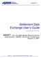 Settlement Data Exchange User s Guide