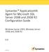 Symantec ApplicationHA Agent for Microsoft SQL Server 2008 and 2008 R2 Configuration Guide