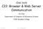 C22: Browser & Web Server Communication