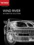 AN INTEL COMPANY WIND RIVER AUTOMOTIVE SOLUTIONS