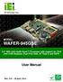 WAFER-945GSE. User Manual MODEL: 3.5 SBC with Intel Atom Processor with support for VGA and LVDS Displays, Dual PCIe GbE, CF Type II, and SATA
