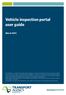 Vehicle inspection portal user guide March 2014
