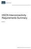 HSCN Interconnectivity Requirements Summary