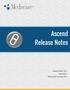 Ascend Release Notes. Software Version: 2014 ASPNR2014