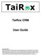 TaiRox CRM. User Guide