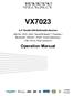 VX  Double DIN Multimedia Receiver Operation Manual