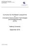Curriculum for the Master s programme in Innovative Communication Technologies and Entrepreneurship (ICTE)