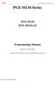 PCE-M134 Series PCE-M134 PCE-M134-LD. Programming Manual. Version: V Jul18