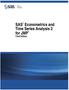 SAS Econometrics and Time Series Analysis 2 for JMP. Third Edition