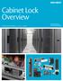 Cabinet Lock Overview ELECTRONIC SECURITY HARDWARE HES & SECURITRON MEDECO