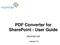 PDF Converter for SharePoint - User Guide