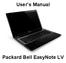 User s Manual. Packard Bell EasyNote LV - 1