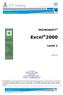Excel 2000 MICROSOFT. Level 1. Version N2
