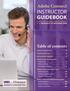 INSTRUCTOR GUIDEBOOK. Adobe Connect. Table of contents