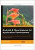 Android 4: New features for Application Development