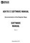 ADV7612 SOFTWARE MANUAL SOFTWARE MANUAL. Documentation of the Register Maps. Rev. A