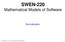 SWEN-220 Mathematical Models of Software
