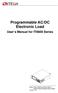 Programmable AC/DC Electronic Load User s Manual for IT8600 Series