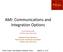 AMI: Communications and Integration Options