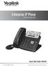 Enterprise IP Phone SIP-T23P & SIP-T23G. Quick Start Guide (V80.60)  Applies to firmware version or later.
