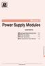 Modules Power Supply Modules