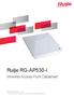 Ruijie RG-AP530-I. Wireless Access Point Datasheet. Ruijie Networks Co., Ltd.