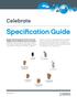 Specification Guide. Celebrate