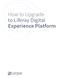 How to Upgrade to Liferay Digital Experience Platform