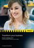 Transform your business. Product catalogue 2017 Communication solutions from Jabra