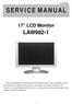 SERVICE MANUAL. 17 LCD Monitor LAW982-1