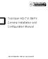 TruVision HD-TVI 5MPX Camera Installation and Configuration Manual