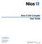 Nios II C2H Compiler User Guide