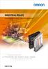 INDUSTRIAL RELAYS. Quality relays for every industrial application