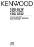 KDC-C712 KDC-C662 KDC-C462