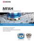 MFAH. Milling Cutter for Finishing Aluminum. Low Cutting Forces Minimize Burrs and Chipping for High Quality Machining