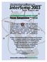 15th International Conference on: Systems Research, Informatics and Cybernetics. InterSymp 2003