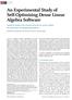An Experimental Study of Self-Optimizing Dense Linear Algebra Software