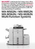 MX-M502N / MX-M452N MX-M362N / MX-M282N Multi-Function Systems