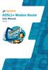 ADSL2+ Modem Router User Manual