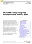 MCF548X Family Integrated Microprocessor Product Brief