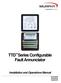 TTD Series Configurable Fault Annunciator. Installation and Operations Manual Section 50