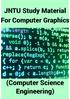 Computer Graphics Lecture Notes