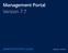 Management Portal Version 7.7