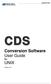 JANUARY Conversion Software User Guide for UNIX. Version 2.0